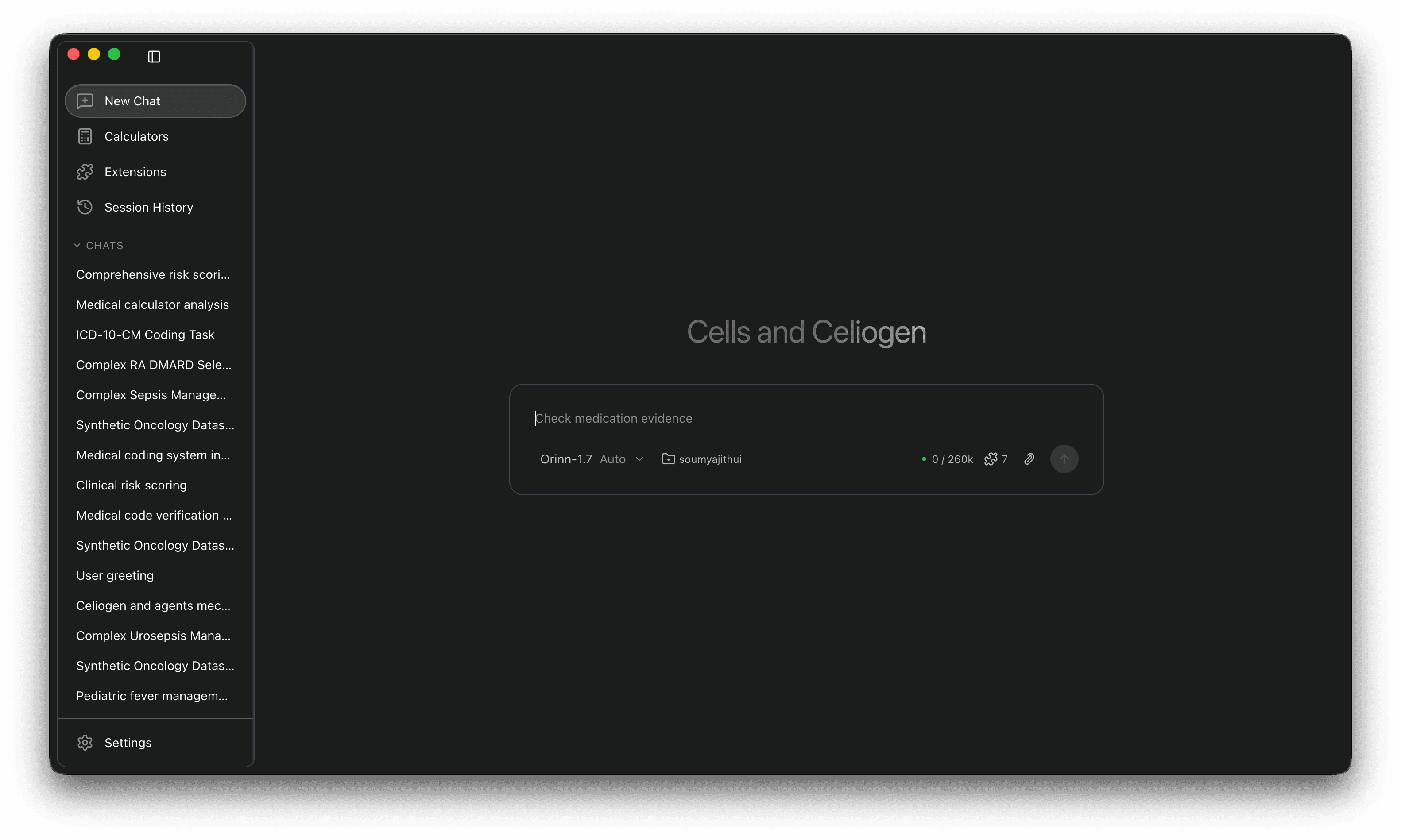 Celiogen clinical workspace