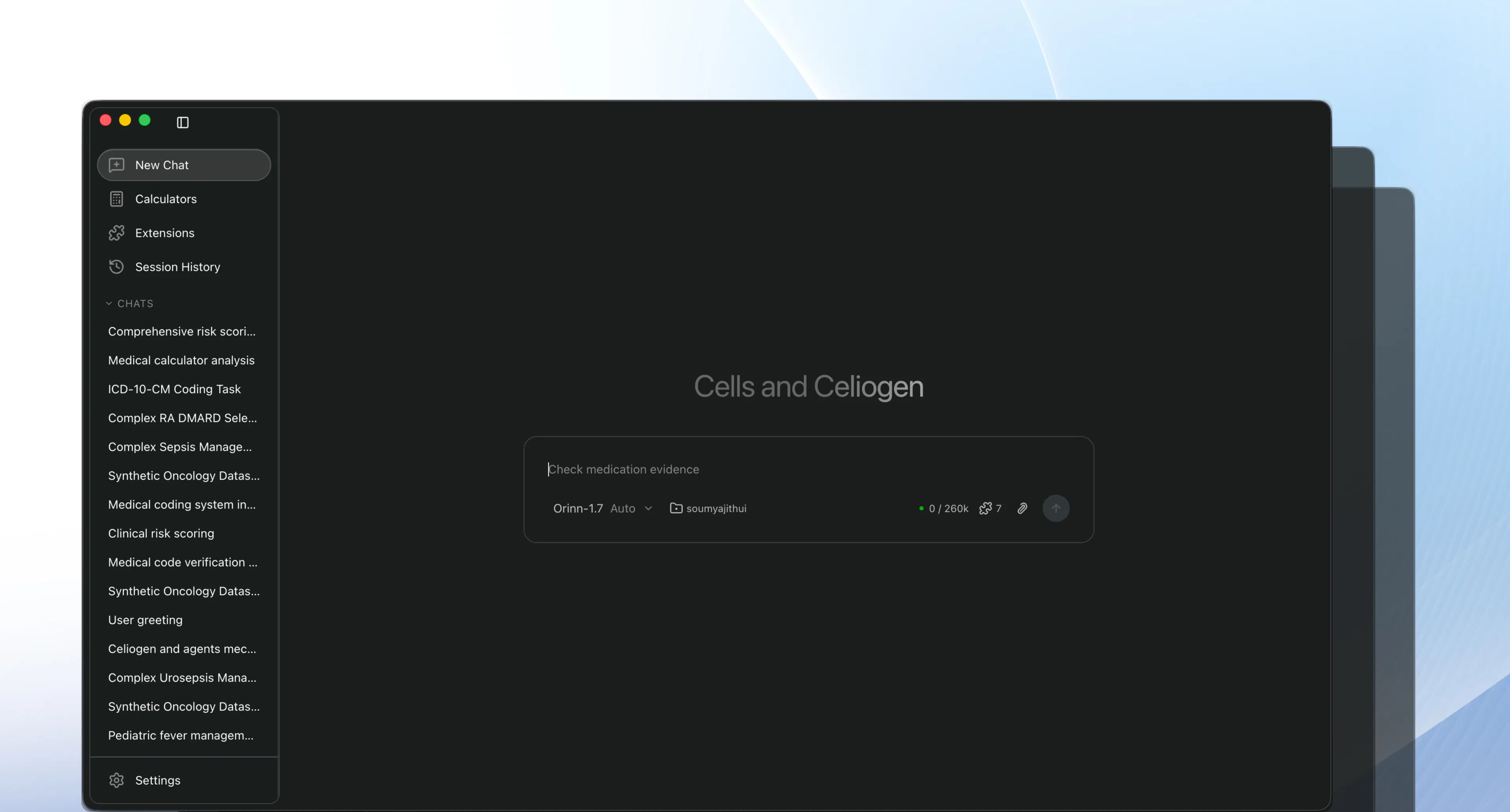 Celiogen clinical workspace